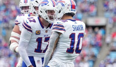 Raiders-Bills preview: Who is Josh Allen throwing to in Week 6?