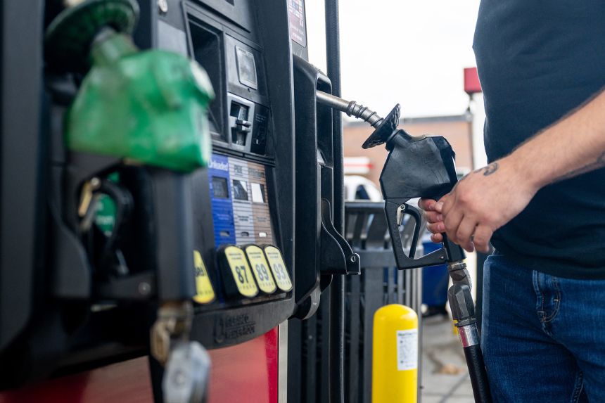 A person finishes pumping gas at a QT gas station on September 24, 2026 in Austin, Texas.