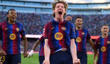 Barcelona 3-0 Getafe: Anthony Gordon scores first Barça goal as La Liga leaders stay perfect