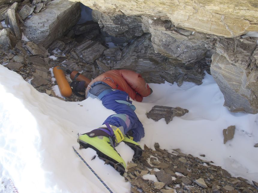 The body of Indo-Tibetan Border Police Lance Naik Dorje Morup has remained high on Everest since he died in a storm on Everest on May 11, 1996. He was known as “Green Boots” by climbers scaling the mountain.