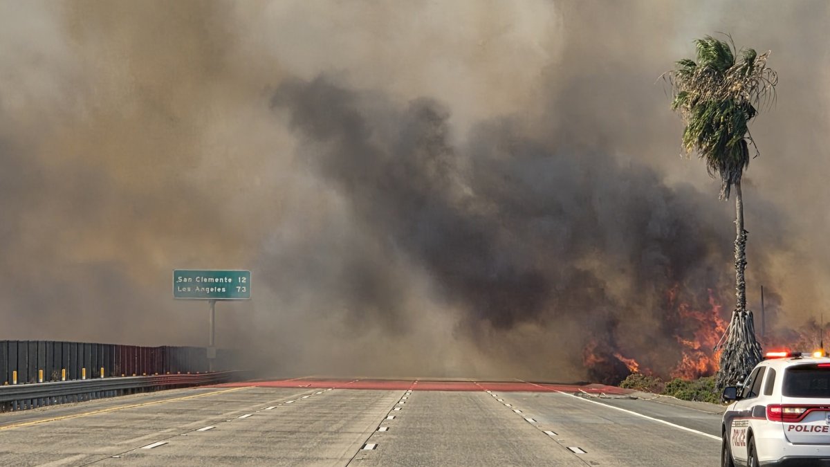 Camp Pendleton fires shut down I-5 for second day – NBC 7 San Diego