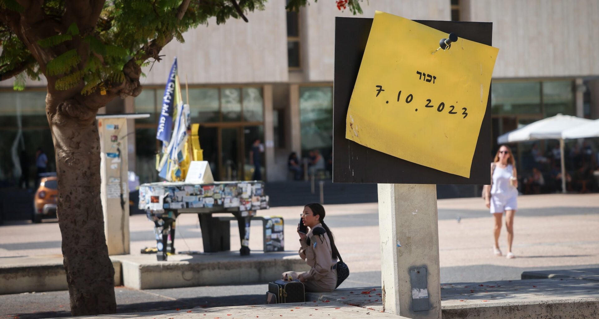 ‘Remember 7.10.23’: In Israel, Hostage Square bears few remnants of a national crisis – but trauma lingers 