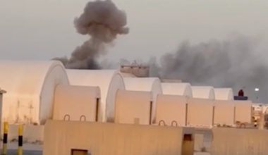 Newly obtained footage shows Iran attack on major U.S. post in Kuwait