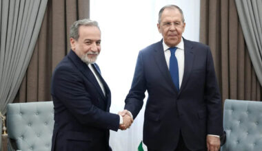 Russian Foreign Minister Lavrov meets Iran's Araghchi in Tehran