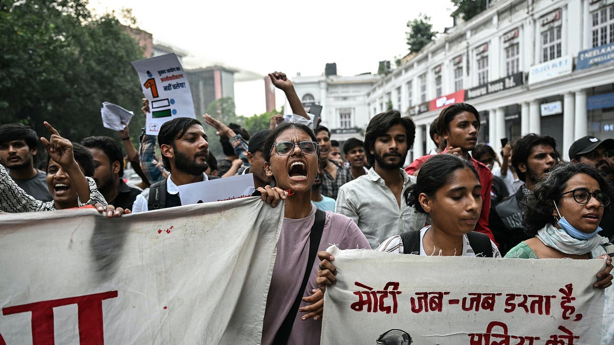 India Uses Overwhelming Force to Quell Delhi Protests
