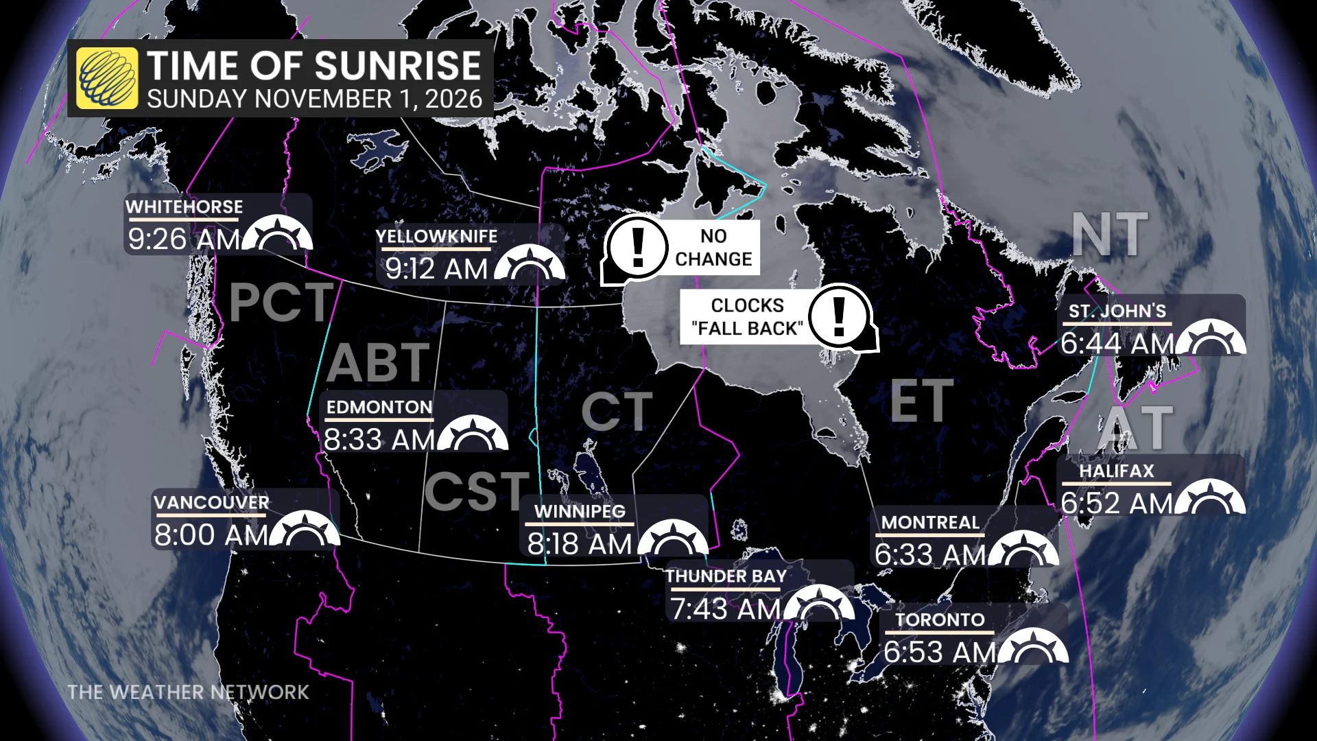 Fall Back 2026: Clocks move back, time change, sunrise hours, daylight hours