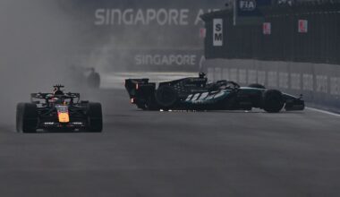 F1 Singapore GP: Verstappen wins chaotic wet sprint after Russell's crash