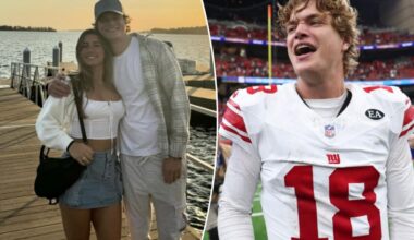 J.J. McCarthy's wife gushes over QB after winning first Giants start