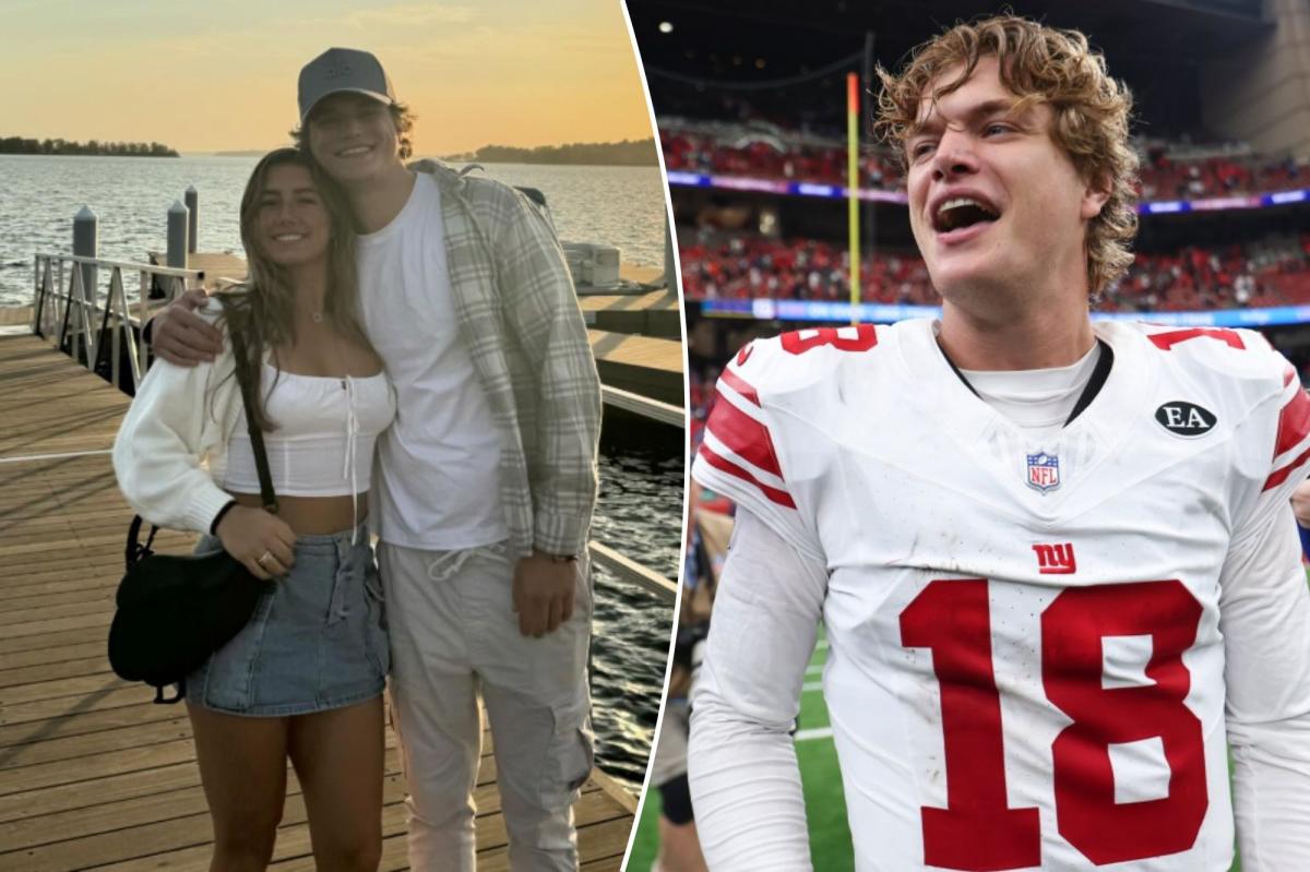 J.J. McCarthy's wife gushes over QB after winning first Giants start