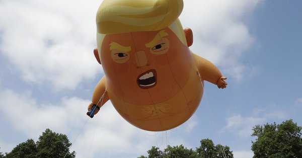 Donald Trump balloon.