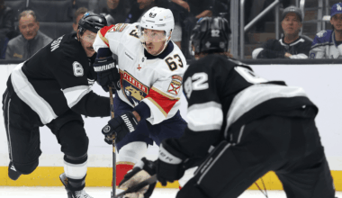 Panthers lose Brad Marchand to lower-body injury in win over Kings
