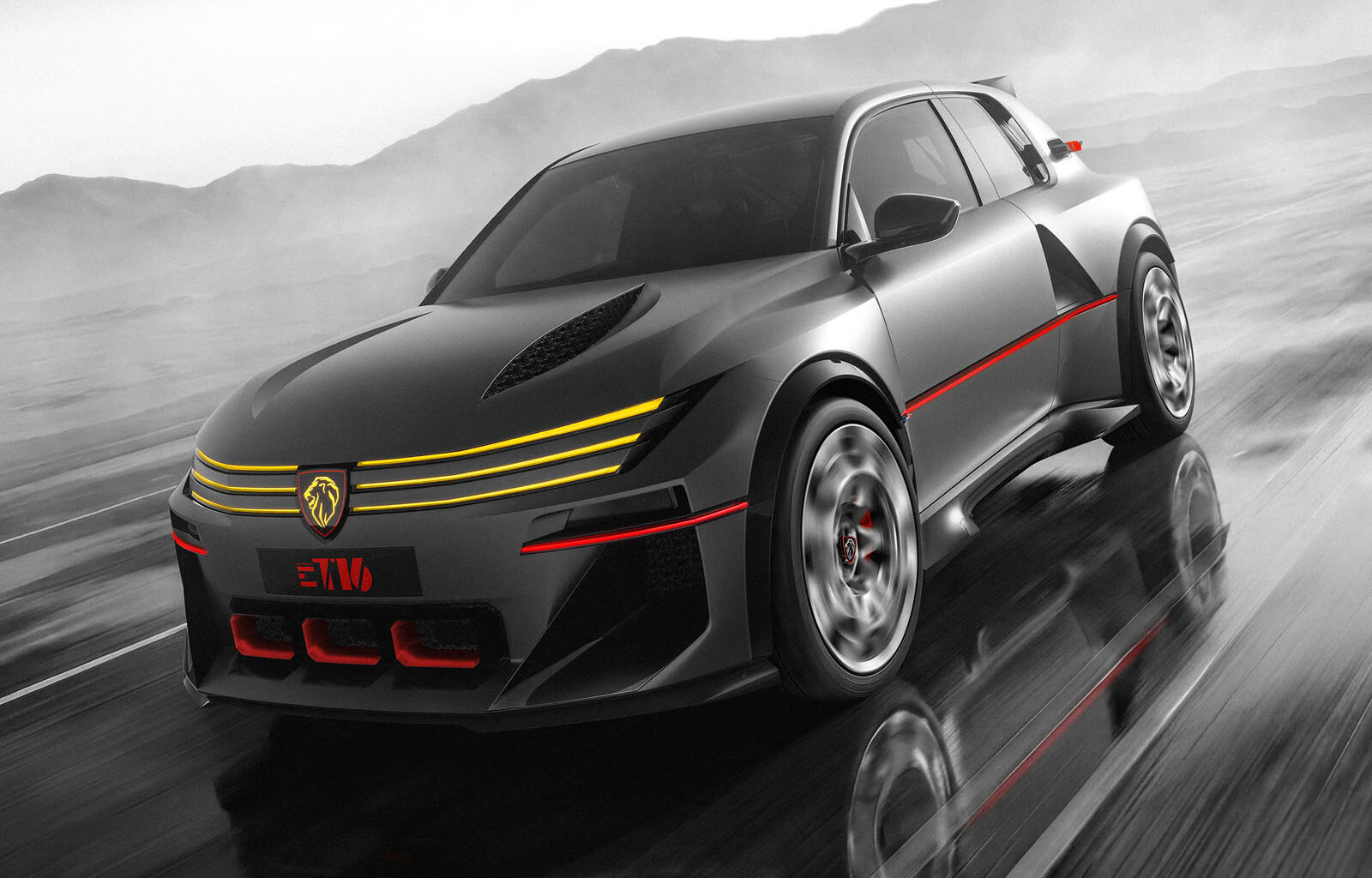 New 805bhp Peugeot e-T16 concept reinvents '80s rally hero