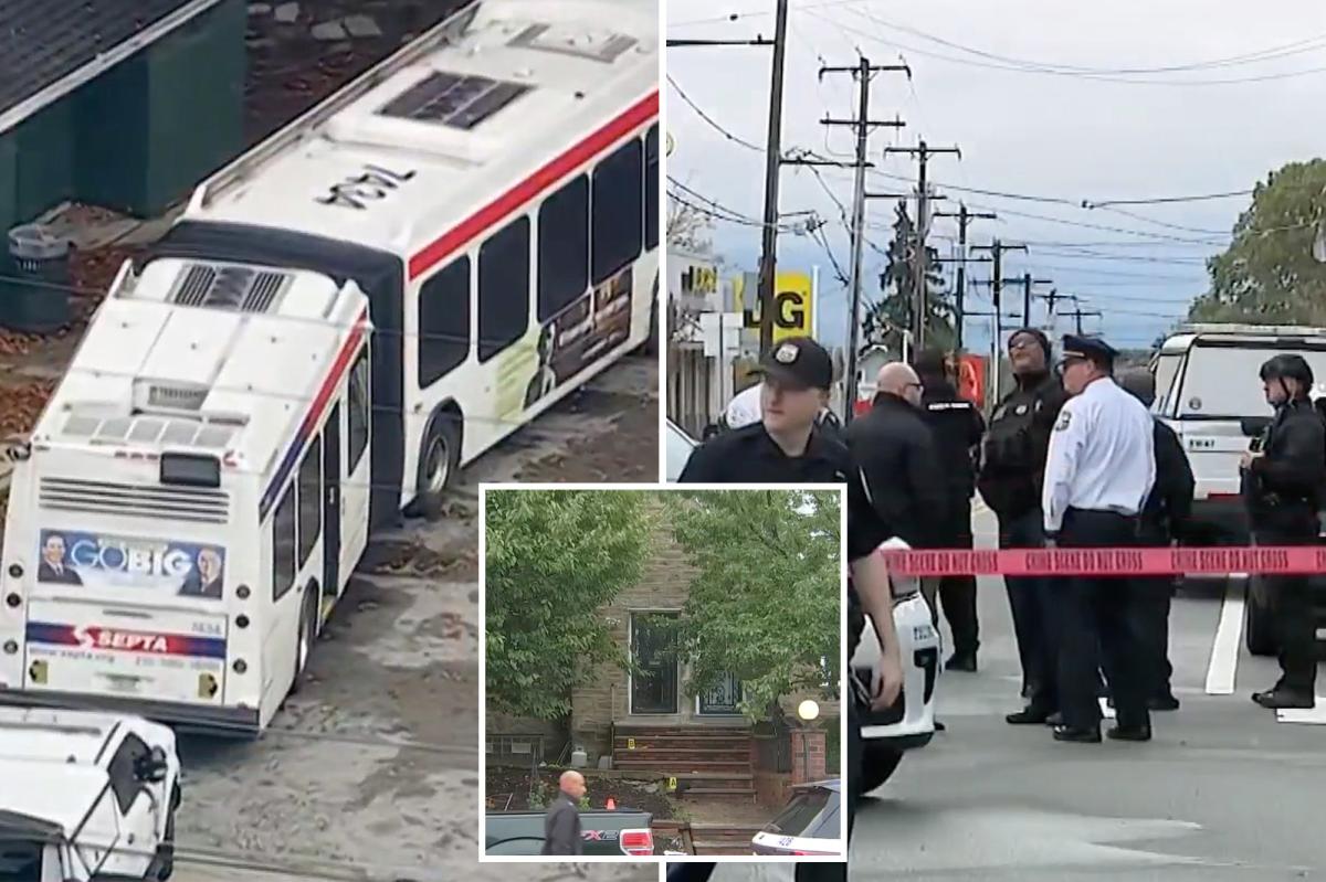 Gunman shoots sister, mom dead, sets Philly home ablaze before killing self during standoff on bus