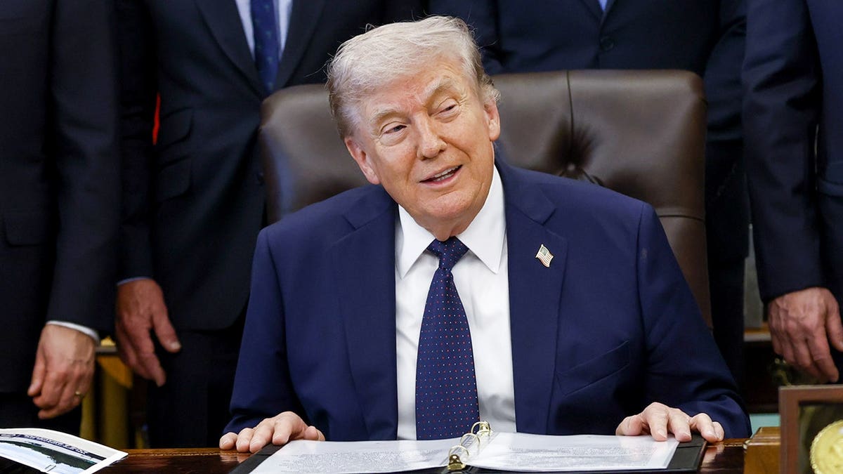 President Donald Trump in the Oval Office