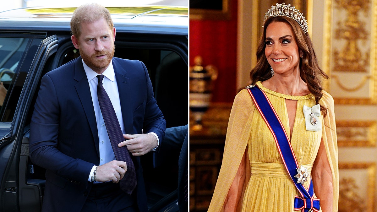 split photos of Prince Harry and Kate Middleton