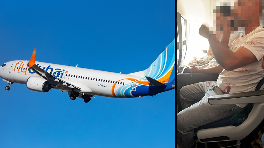 A Flydubai airliner; one of the passengers who helped subdue the hijacker (Photo: Photofex_AUT / Shutterstock.com) מטוס של חברת פליי דובאי