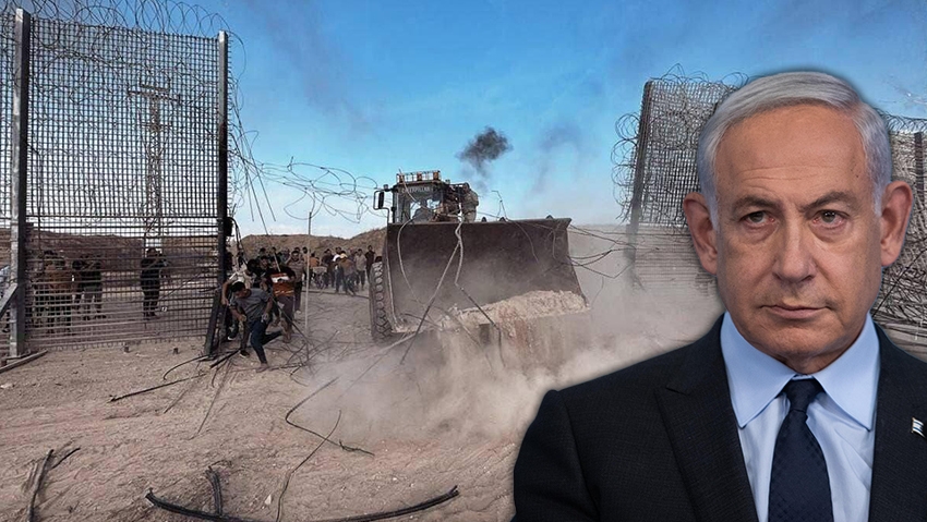 Photo: Alex Kolomoisky תיעוד פלסטיני: הגדר פרוצה בדרום רצועת עזה