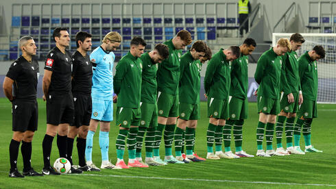 Ireland players bow heads during Israeli anthem again as Israel honors Oct. 7 victims