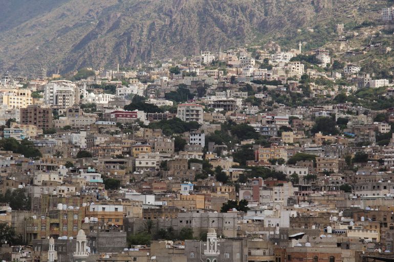 Buildings stand in the southwestern city of Taiz, Yemen, October 15, 2026. REUTERS/Anees Mahyoub