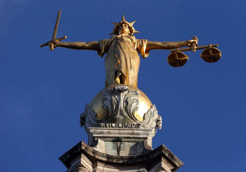 Scales of justice at the Old Bailey