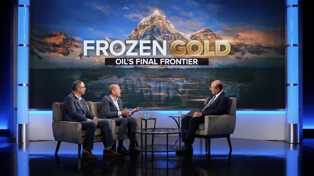 Greenland Energy's Chief Executive Officer Robert Price (center) and Chair Larry Swets (left) during an interview with Dr. Phil (right) on The Dr. Phil Podcast that aired three months ago.