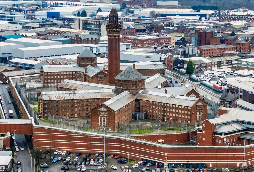 HMP Manchester, historically known as Strangeways and pictured here in January 2025, was built in the Victorian era.