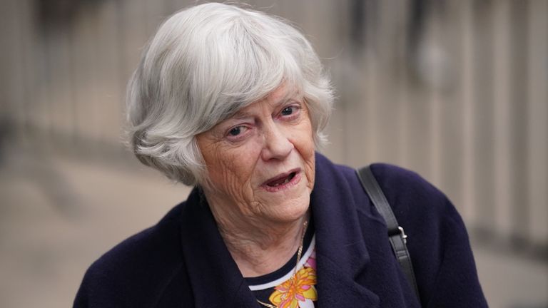 Ann Widdecombe in 2022. File pic: PA