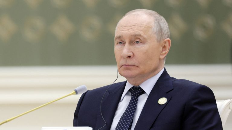 Mr Trump made the agreement in a phone call with Vladimir Putin. Pic: Reuters