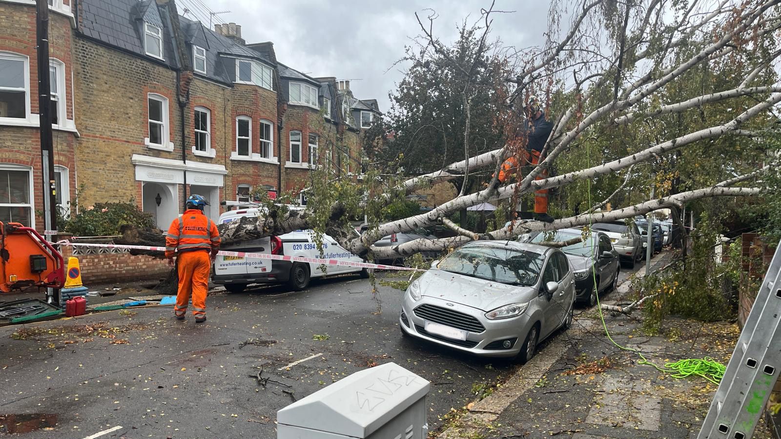 Storm Austen latest: More bad weather approaches - as tree smashes car despite 'not being very windy' in suburb | UK News