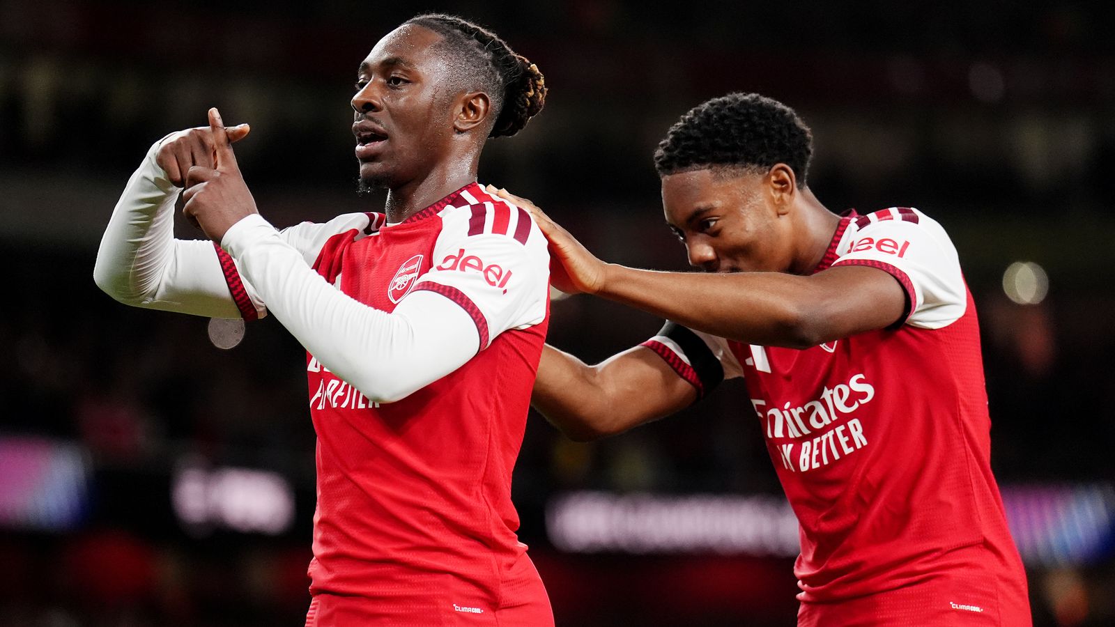 Eberechi Eze scored Arsenal's second goal against Lille