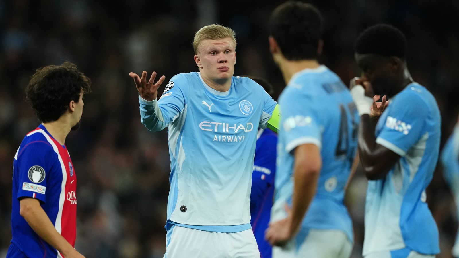 Man City 2-4 PSG: Erling Haaland scores twice but Enzo Maresca's side suffer first defeat of season in front of Pep Guardiola | Football News