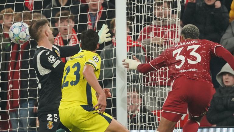 Liverpool's Ronald Araujo scored a first-half equaliser