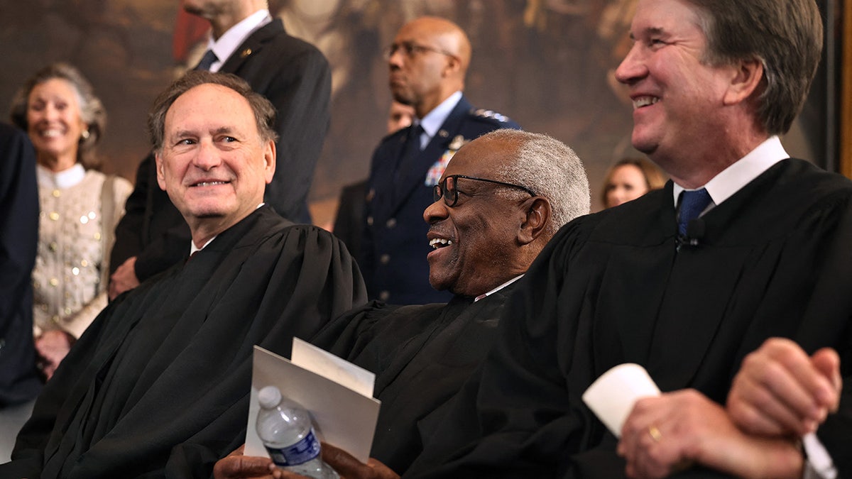 Samuel Alito, Clarence Thomas and Brett Kavanaugh at Trump inauguration