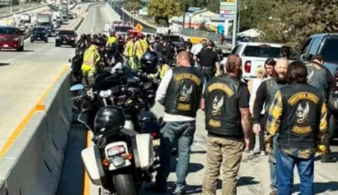 Memorial motorcycle ride ends in crash on I-84, injuring about 15 people