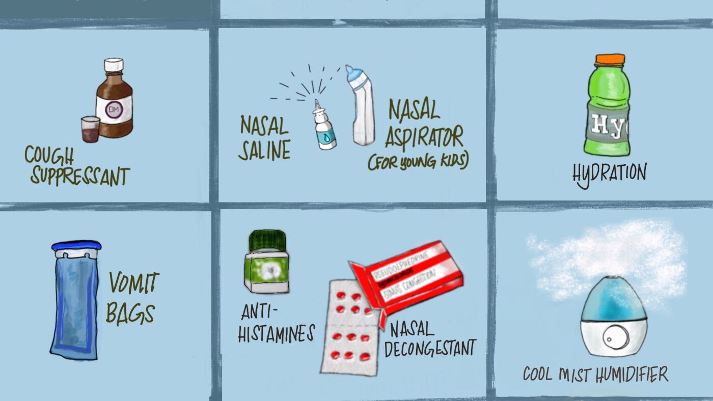 What to stock in your medicine cabinet for cold and flu season : NPR