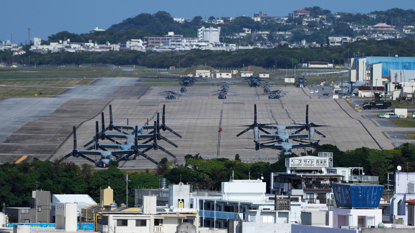 U.S. Marine arrested for alleged murder of a woman in Okinawa, Japan : NPR