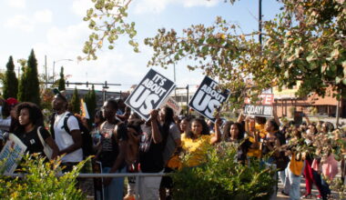 After losing on-campus voting sites, NC A&T and UNCG students march to polls