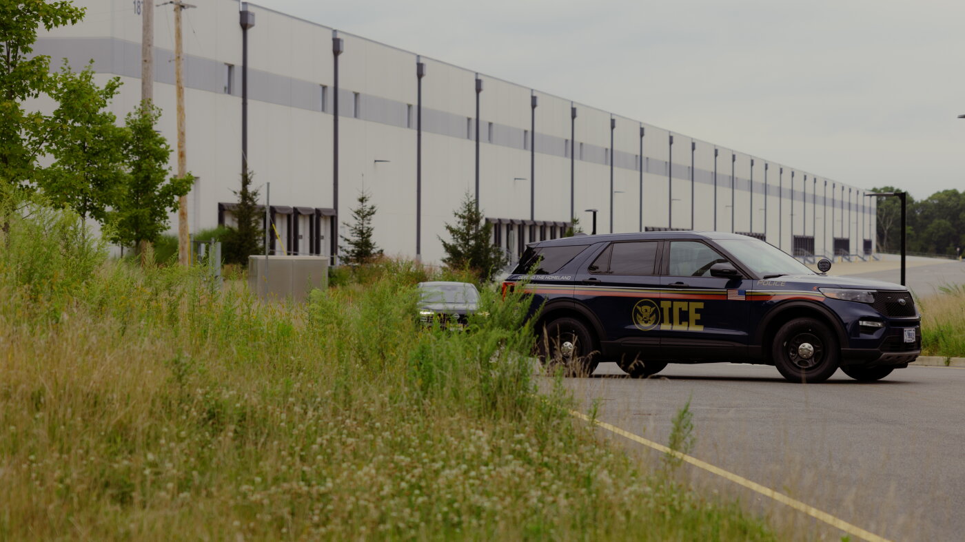 ICE has quietly used this warehouse as a detention facility all summer, neighbors say : NPR