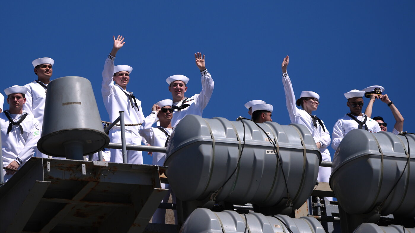 The long-deployed USS Lincoln returns home to San Diego Bay : NPR