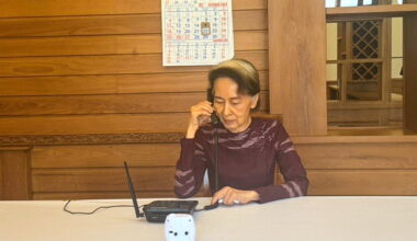 Myanmar's detained Suu Kyi has first call with son in years : NPR