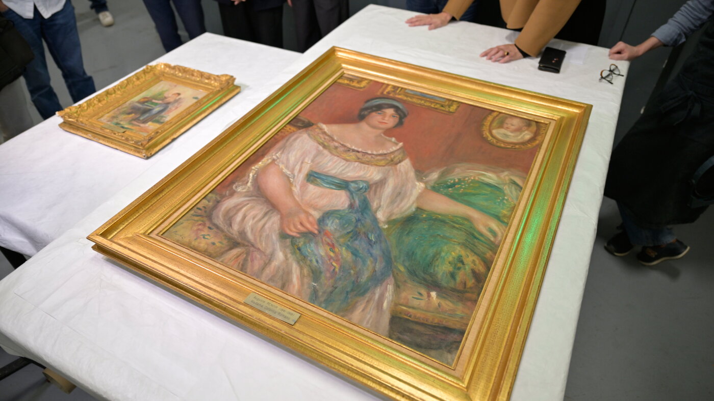 French investigators recover stolen Renoirs with DNA and vehicle-tracking help : NPR
