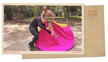 Photo: Despite Mexico City bullfight ban, matador trains in public park : NPR