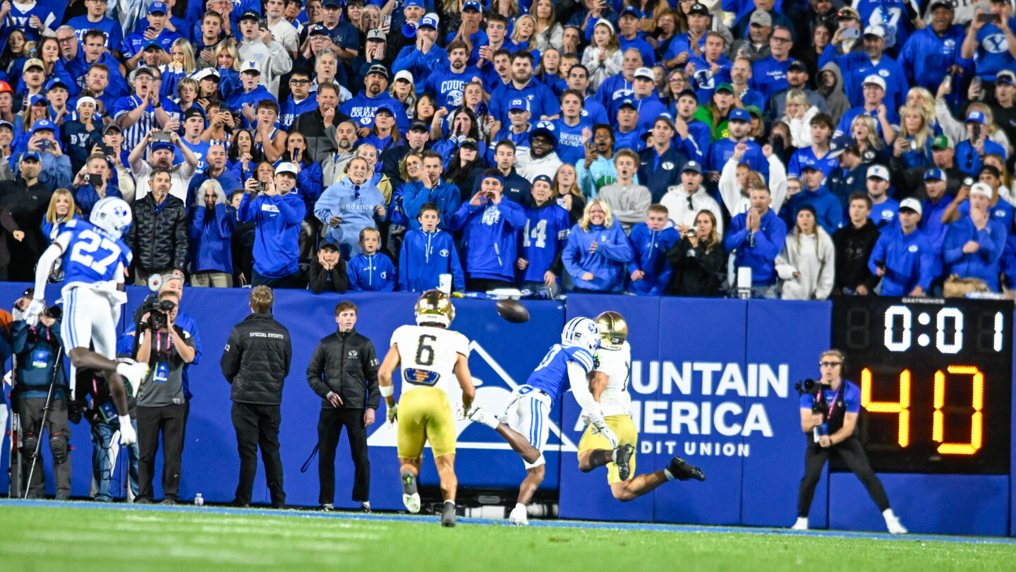 Big 12 admits clock error at end of Notre Dame-BYU game