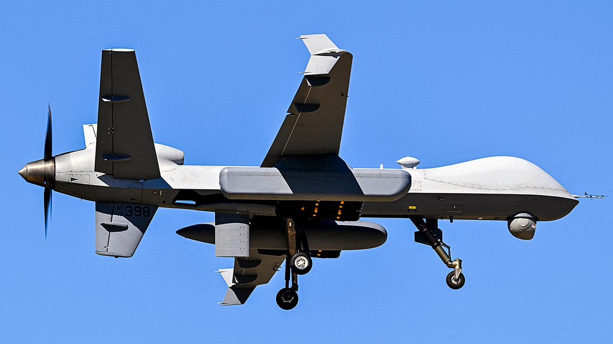 A US Reaper drone in flight