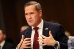 Former U.S. National Security Advisor Michael Waltz, nominated to be the next U.S. ambassador to the United Nations, testifies during his confirmation hearing before the Senate Foreign Relations Committee in Washington on July 15.