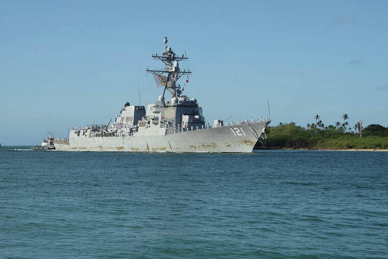 Pearl Harbor-based ship crew return from Iran