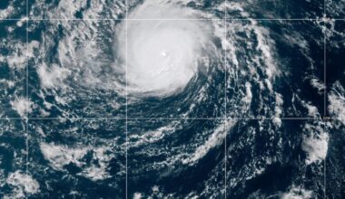 Nolo becomes a Category 3 Hurricane in the remote Pacific Ocean